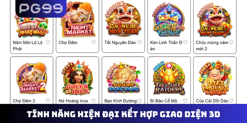 Tính năng hiện đại kết hợp giao diện 3D